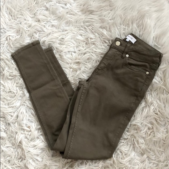 NEW • Reiss • Stevie Skinny Leg Jeans Khaki Brown - Picture 5 of 7